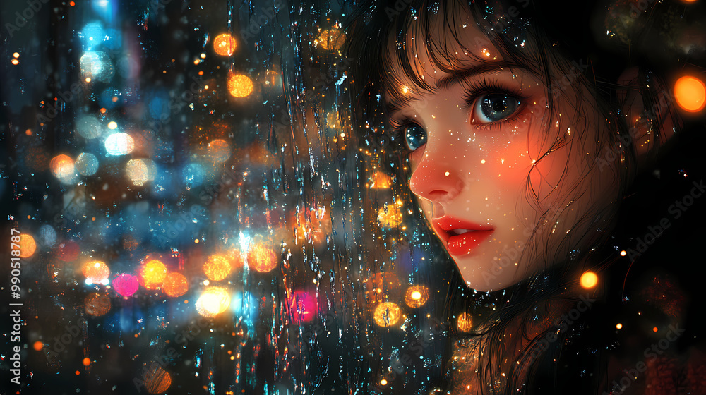 Festive Christmas in Manga Art Style Festive Christmas in Manga Art Style