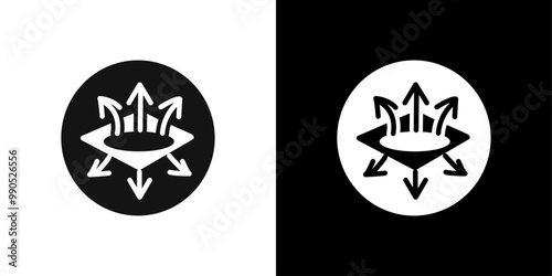 Breathable sweat absorption icon Flat line illustration