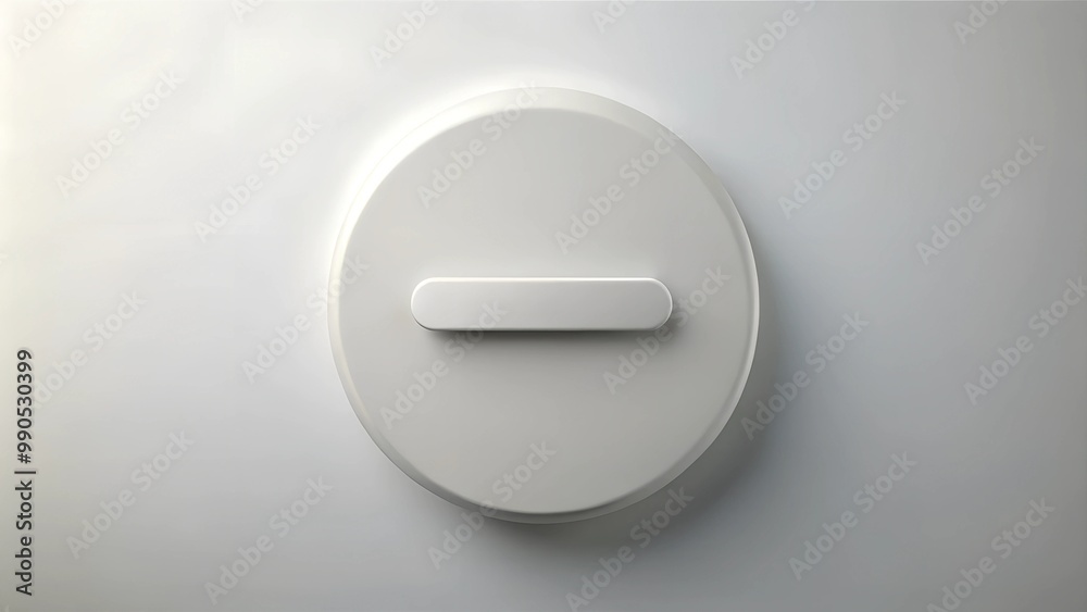 White minus icon on a soft background representing subtraction and negative action copy space White minus icon on a soft background representing subtraction and negative action copy space