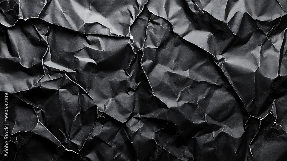 Black Crumpled Paper Texture Black Crumpled Paper Texture