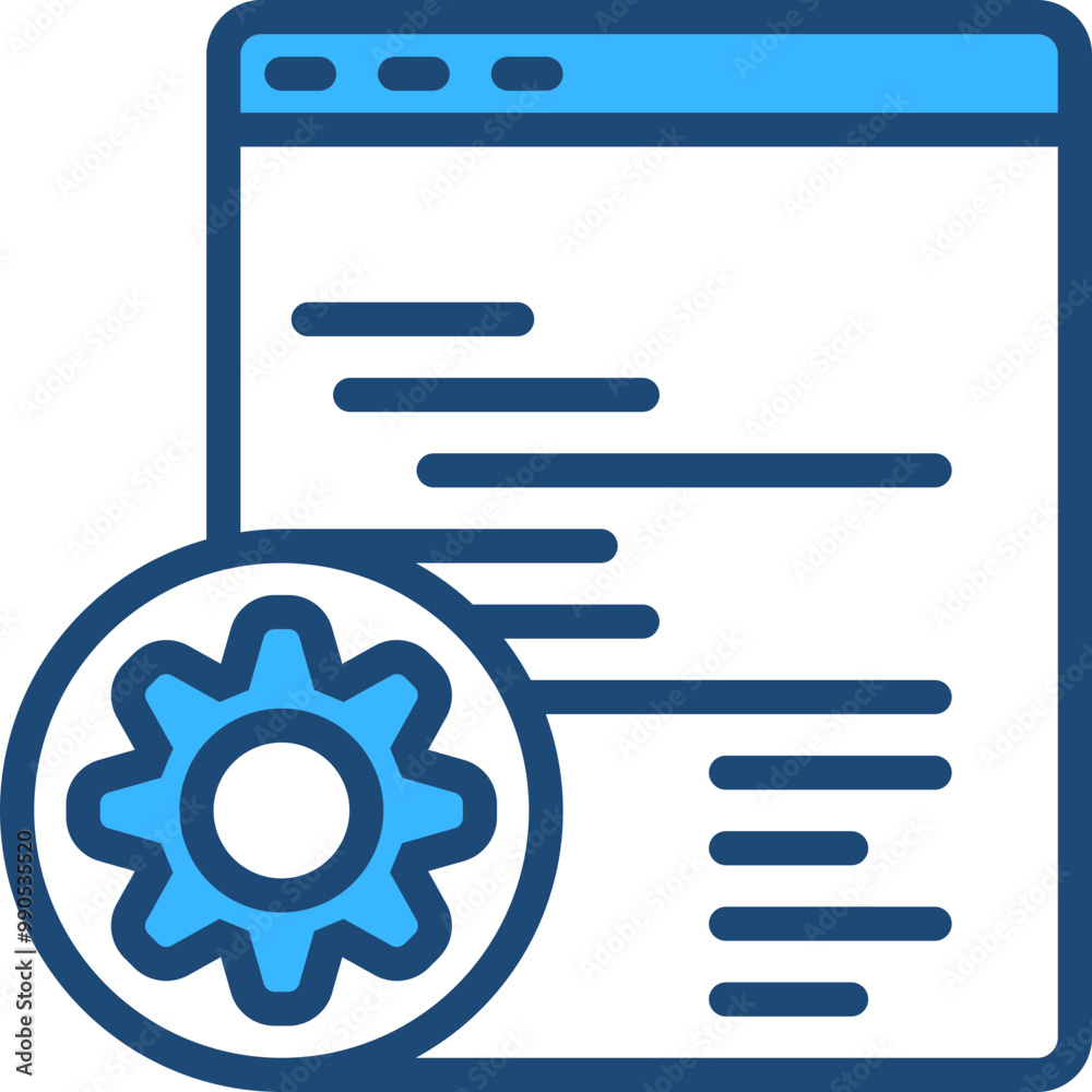 Web Development Blue Icon Design Vector Web Development Blue Icon Design Vector