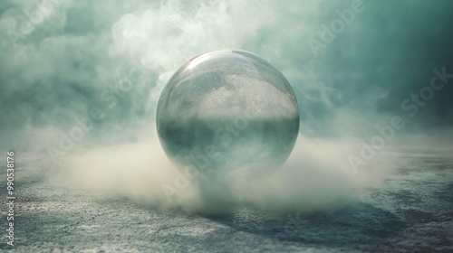 magical ball with smoke cover