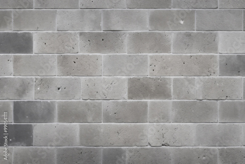 Processed collage of grey concrete brock wall surface texture. Background for banner, backdrop photo