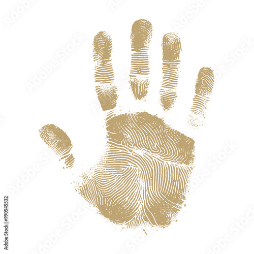 human handprint vector , The handprint should look realistic vector