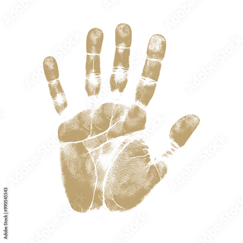 human handprint vector , The handprint should look realistic vector