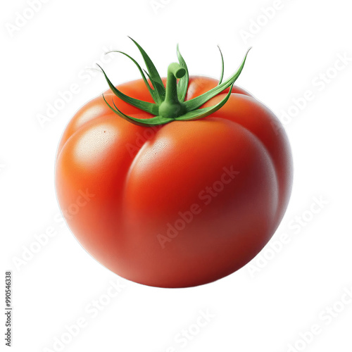 Wallpaper Mural tomato with a leaf isolated on white background, highlighting its fresh and organic qualities png transparent  Torontodigital.ca