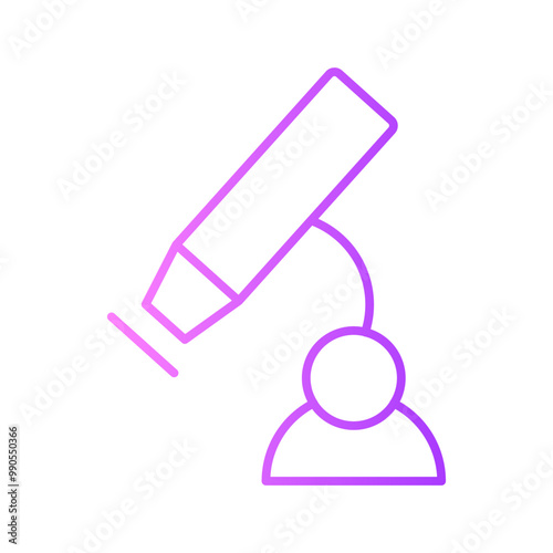 microscope gradient icon