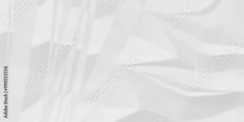 Vector empty white crumple creased blank sheet retro old paper texture. rough vintage wrinkled crumpled  grunge background.