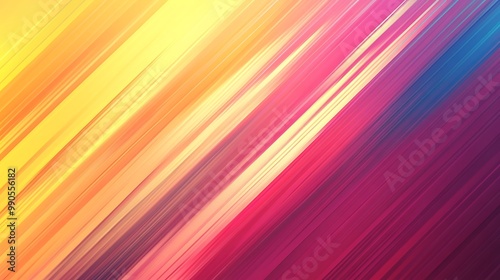 Abstract Diagonal Lines in Vibrant Colors