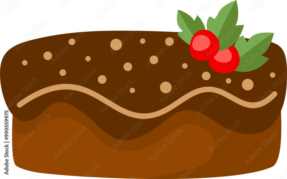 Dessert Chocolate Cake Illustration Dessert Chocolate Cake Illustration