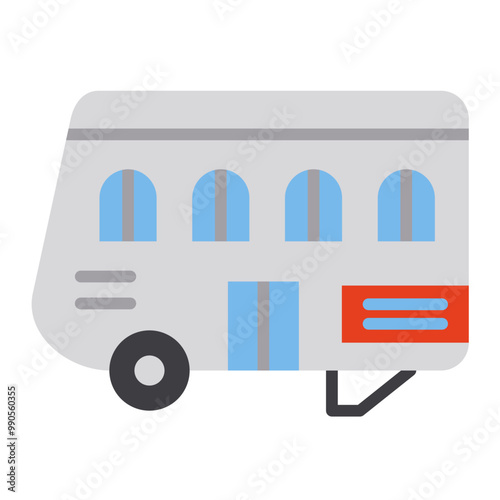 Vector Design Caravan Icon Style