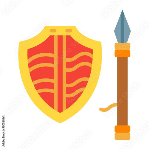Vector Design Spear Icon Style