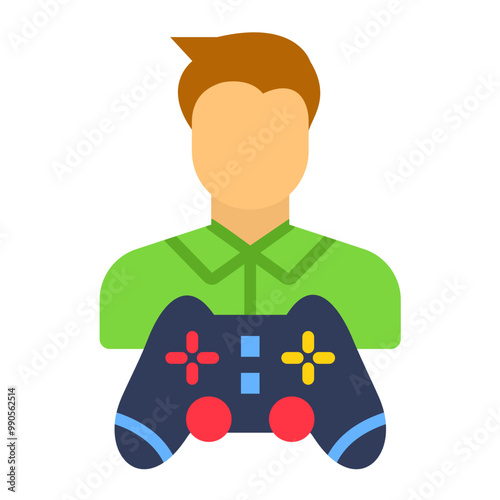 Vector Design Gamer Icon Style