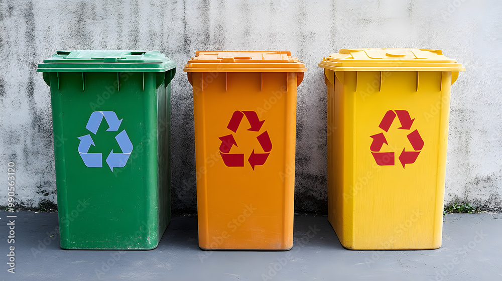 Recycling bins for waste segregation, environmental responsibility, waste management, green initiatives, sustainable living, eco-friendly practices, recycling awareness, reduce waste Recycling bins for waste segregation, environmental responsibility, waste management, green initiatives, sustainable living, eco-friendly practices, recycling awareness, reduce waste