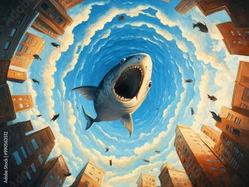 Surrealism Dreamlike Absurd Daliinspired Fish Eye Perspective photo