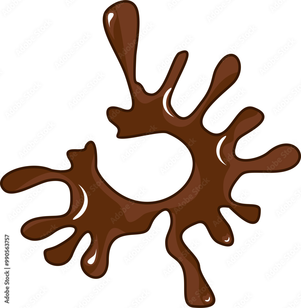 Obraz premium Chocolate Sauce Splash
