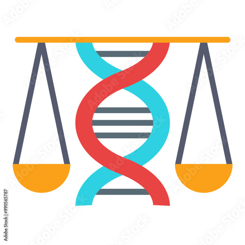 Vector Design Bioethics Icon Style