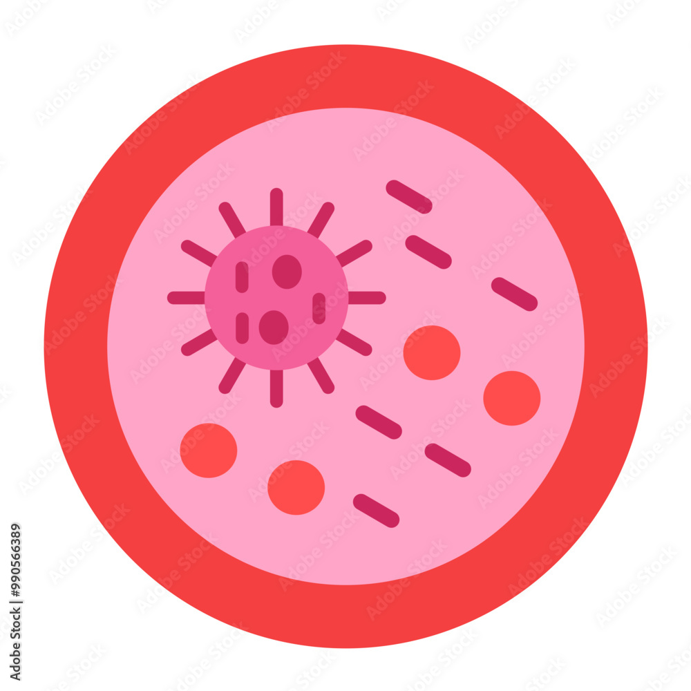 Vector Design Microorganism Icon Style Vector Design Microorganism Icon Style