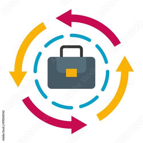 Vector Design Career Change Icon Style photo