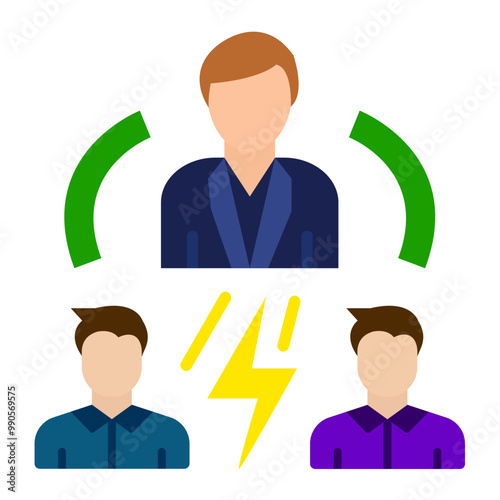 Vector Design Intermediary Mediator Icon Style