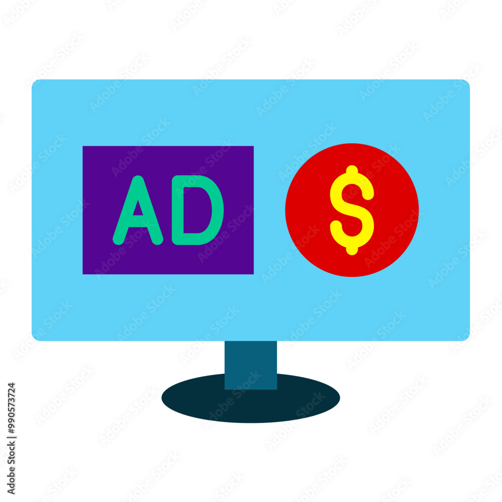 Paid Social Advertising Icon Style Paid Social Advertising Icon Style
