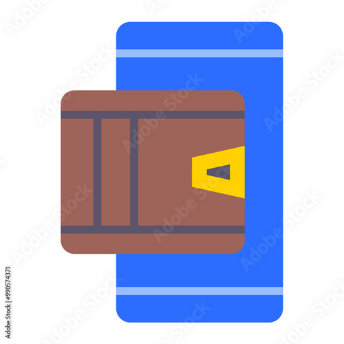 Mobile Wallet Icon Style