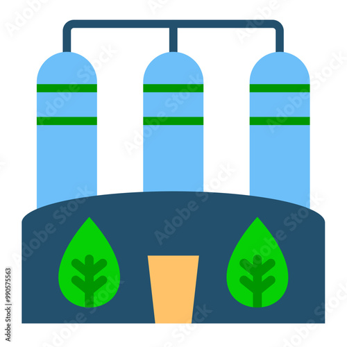 Biogas Icon Style