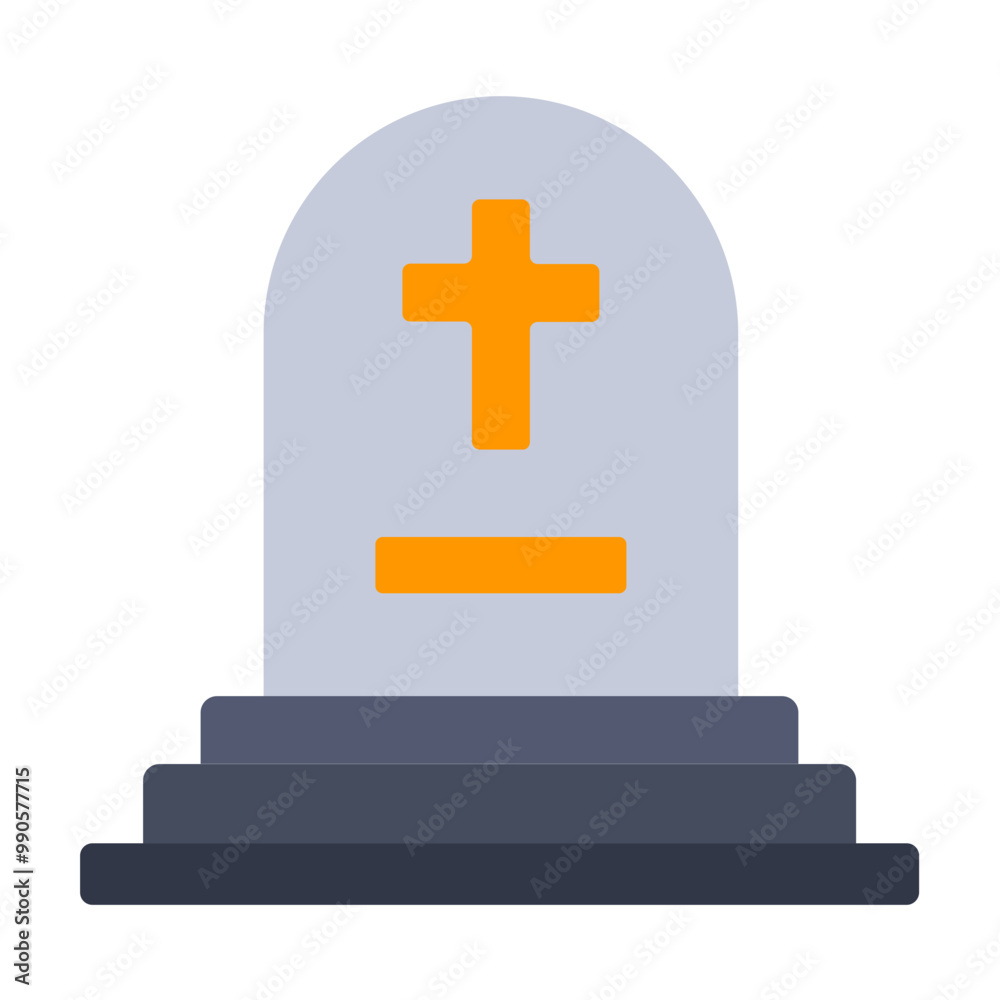 Fototapeta premium Cementery Icon Style