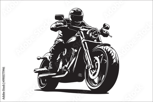 Extreme Motorcycle Stunt Silhouette Vector Design