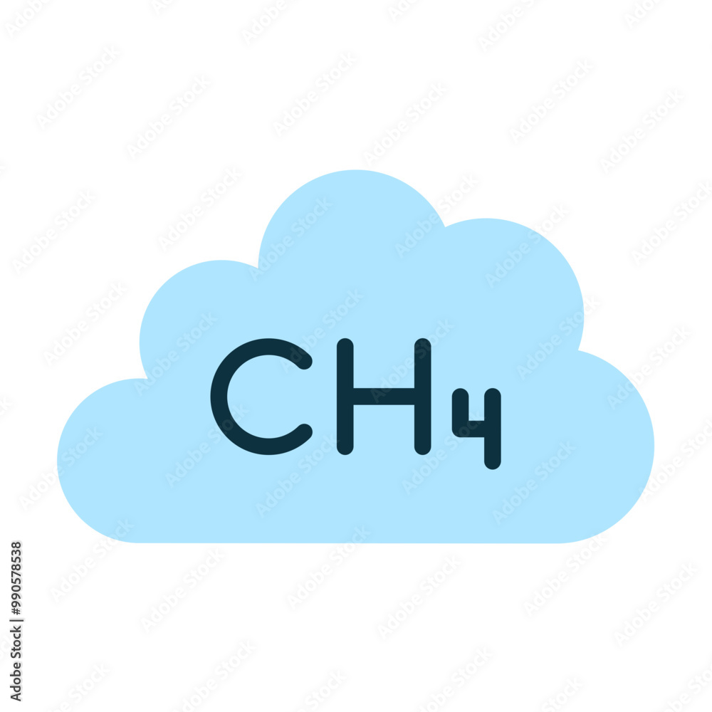 Methane Icon Style Methane Icon Style