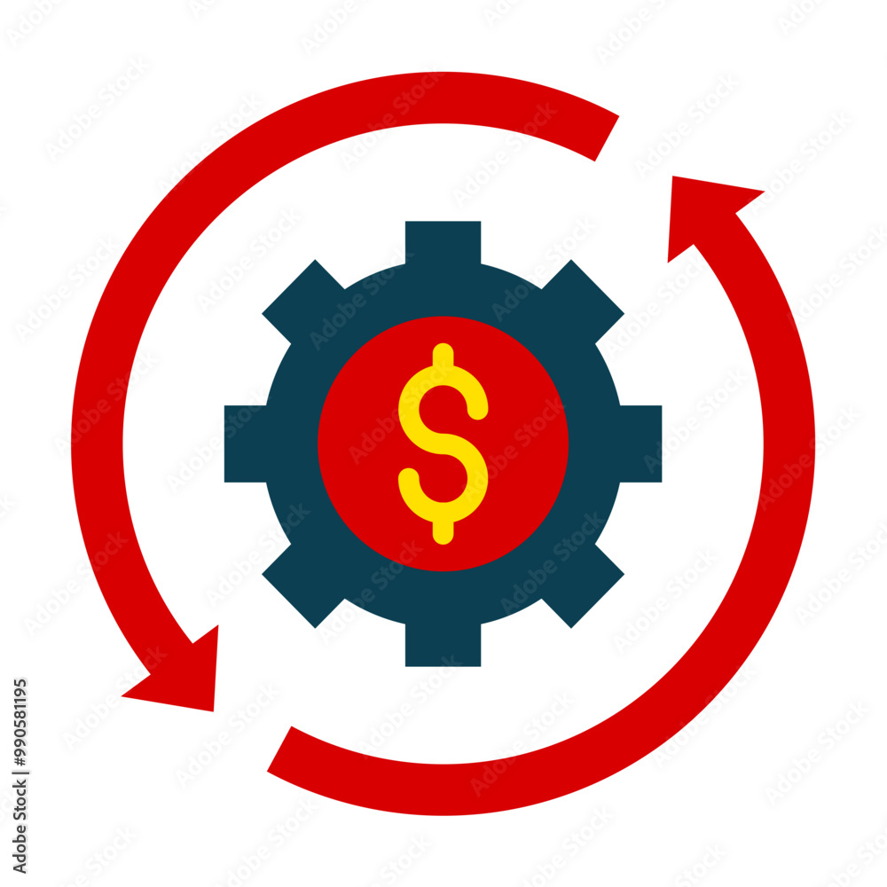 Business Automation Icon Style Business Automation Icon Style