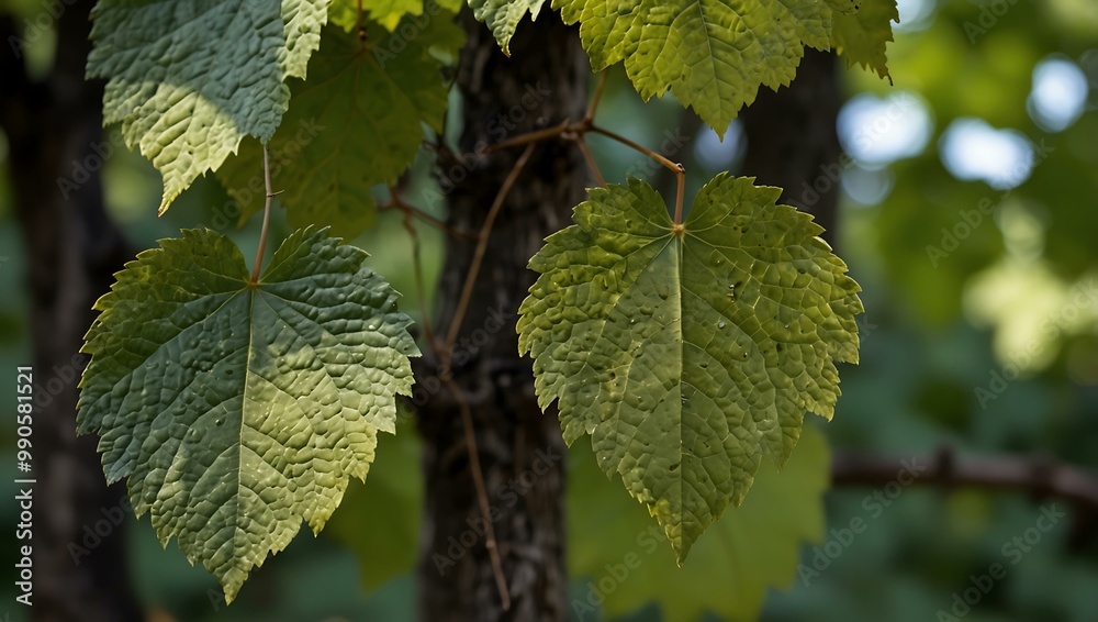 Another view of wild grape leaves. Another view of wild grape leaves.
