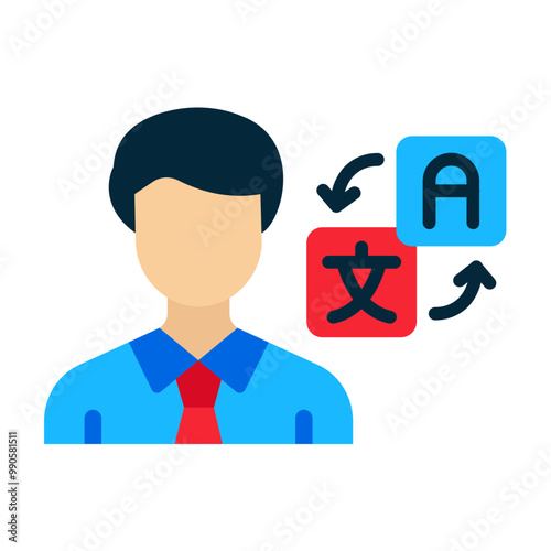 Freelance Translator Icon Style
