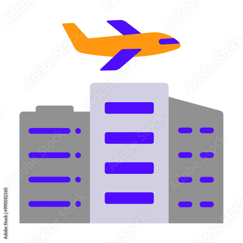 Domestic Flight Icon Style