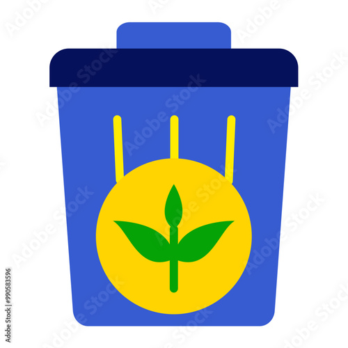 Plant Trash Icon Style