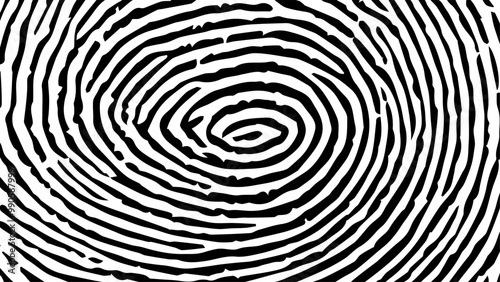 Elegant Black Circular Pattern on White for Modern Branding