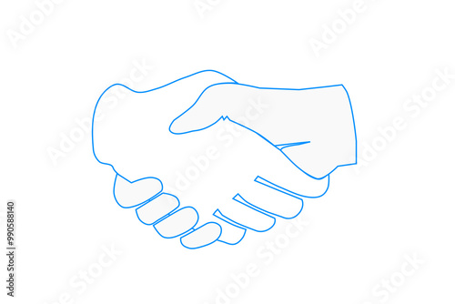 shake hand icon on background. teamwork icon