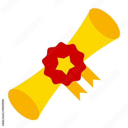 Bachelor Degree Icon Style