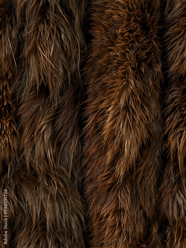 Fototapeta premium Bear fur pattern in rich browns.