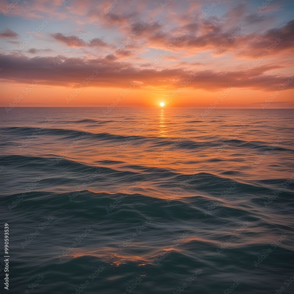 Fototapeta premium sunset over the sea