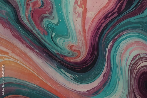 Abstract marble swirl ( colorful marbel swirls with pastel or jewel tones)