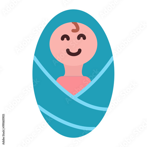 Newborn Baby Icon Style