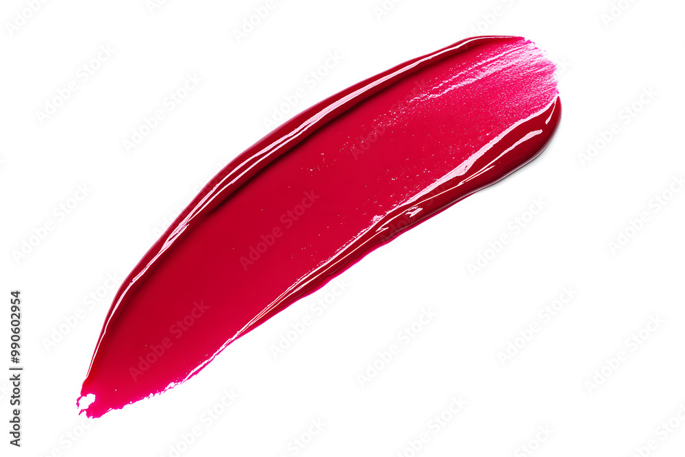 Dark cherry glossy liquid lipstick smear isolated on white background Dark cherry glossy liquid lipstick smear isolated on white background