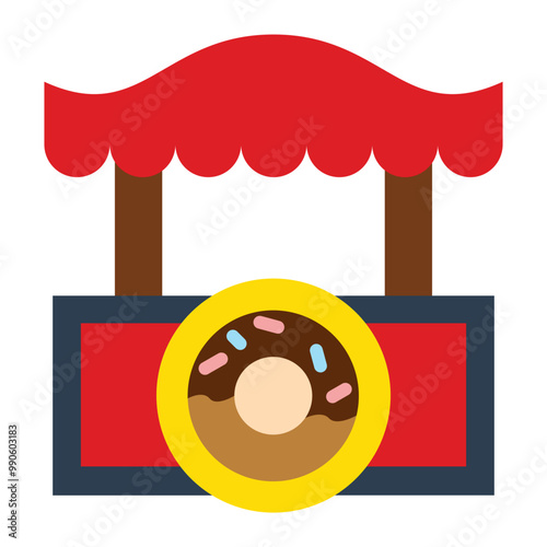 Donut Shop Icon Style