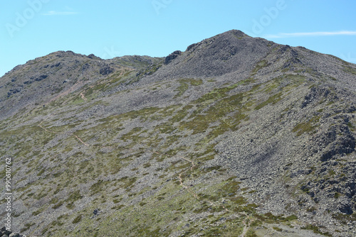 Vedute panoramiche sul sentiero per Punta La Marmora, sui Monti del Gennargentu photo