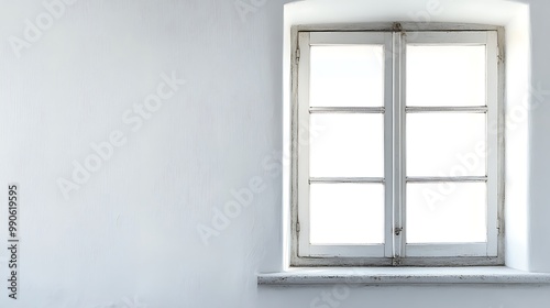 Open Window with Light Streaming In