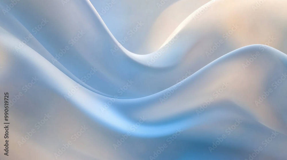 Obraz premium A smooth abstract background with soft curves and muted tones creating a calming visual effect