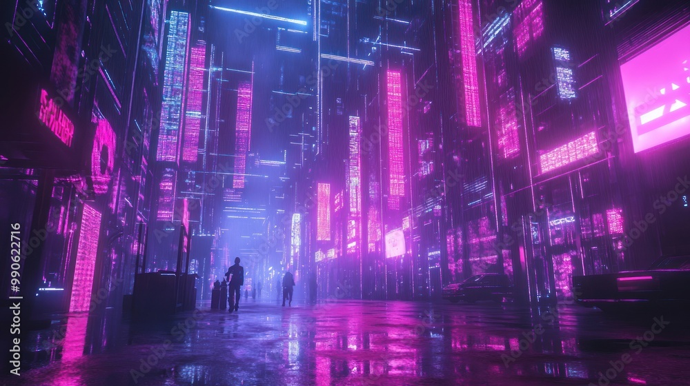 Neon Cityscape: A Futuristic Urban Dreamscape Neon Cityscape: A Futuristic Urban Dreamscape