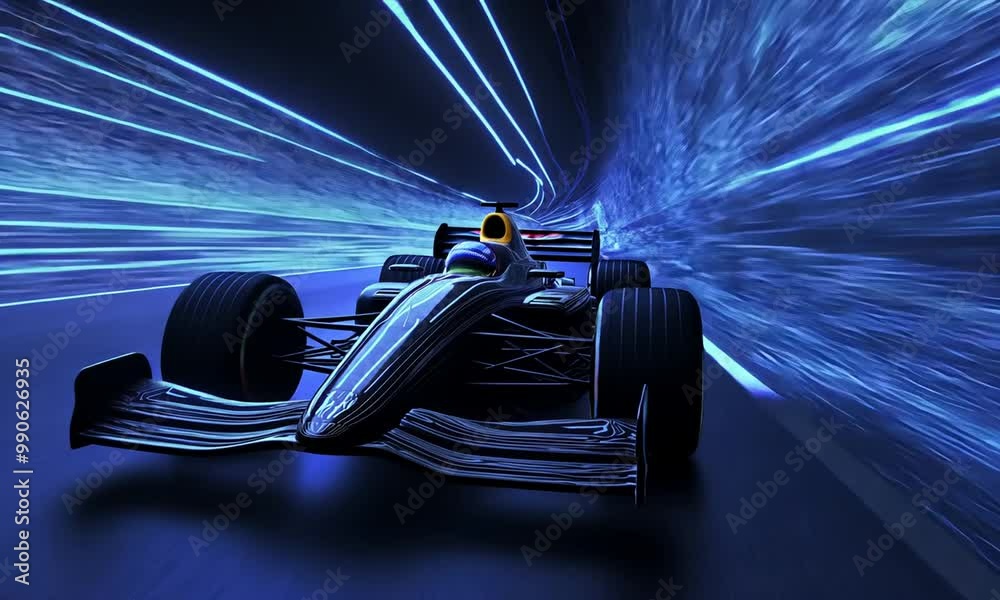3 d abstract tunnel with speed trails