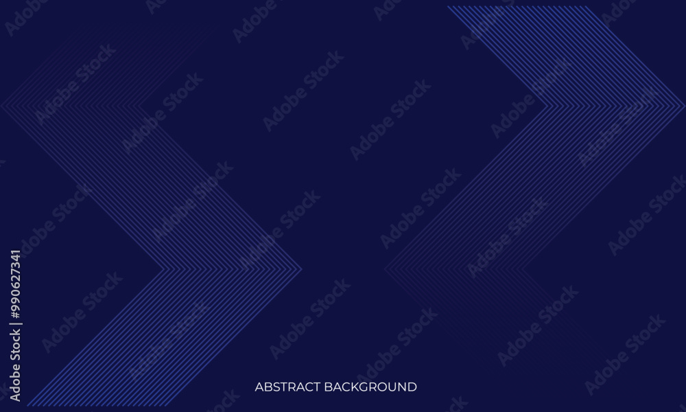 Fototapeta premium Dark blue abstract banner design. Elegant wavy vector background design.5